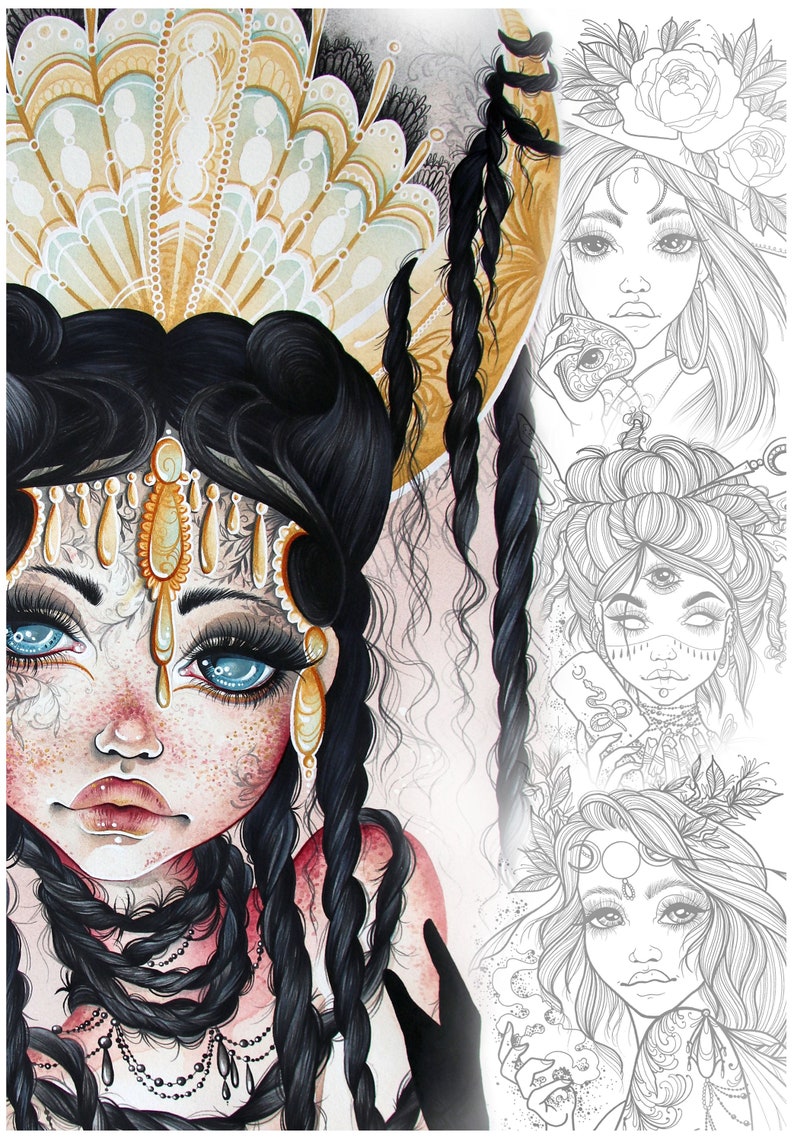Beautiful Creatures komplettes Coloring Book digital PDF