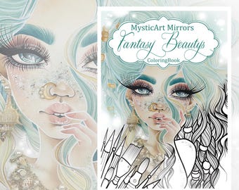 Fantasy Beauty Coloring Book