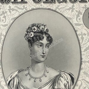 1856 Marie Louise Bonaparte, The Court of Napoleon, E.B. Goodrich, antique book page, Page 1