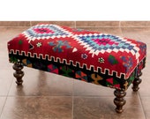 Ottoman Coffee Table, Ottoman Bench, Sitting Bench, Indoor Bench,Handmade furniture, Living room furniture