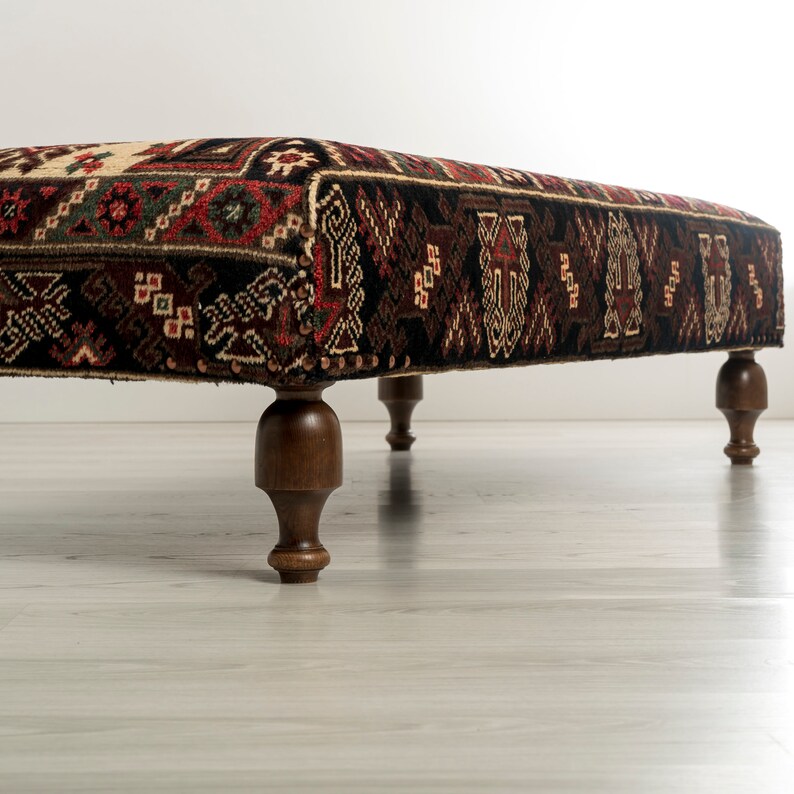Ottoman Coffee Table Ottoman Pouf Kilim Etsy