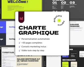 Template Charte Graphique personnalisable pour InDesign