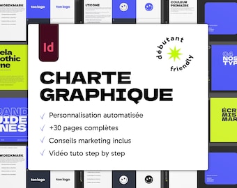 Template Charte Graphique personnalisable pour InDesign