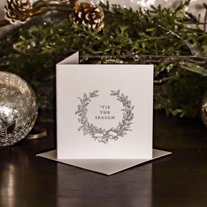 MINI CARDS Holiday 'Tis the Season Set di 3 mini biglietti di auguri con buste in stampa tipografica