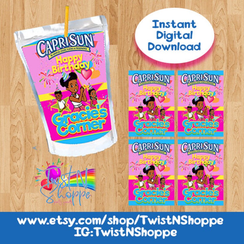 Gracie's Corner Birthday Gracie's Corner Party Favor Etsy Canada