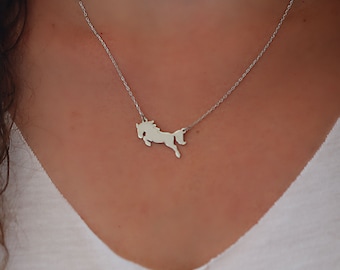 Horse Shaped Necklaces, Horse Charms, Lovely Horse Necklaces, Women Gift İdeas, Necklaces for Women, Animal Necklaces,Silver Necklaces