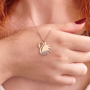 zwaanvormige kettingen, zwaan charms, mooie zwaan kettingen, zwaan sieraden, zwaan kettingen, dierlijke kettingen, dierlijke charmes,
