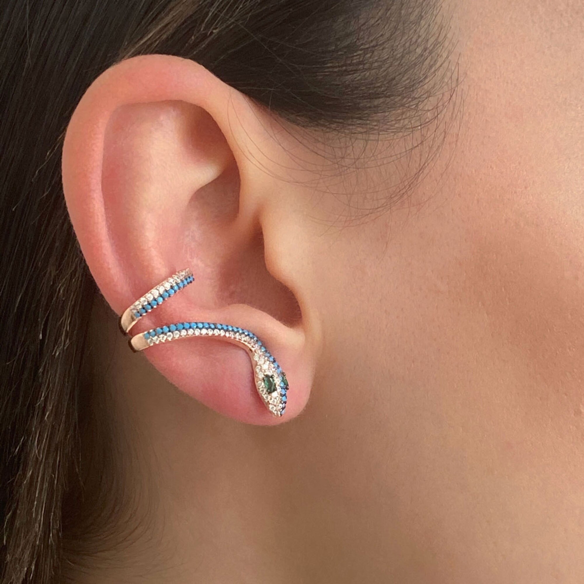 Snake Shaped Ear Cuffs Earrings Women Ear Cuffs Women Gift Etsy UK