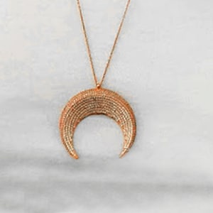Crescent Necklace, Crescent Charms, Lovely Crescent Necklaces, Woman Gift İdeas, Silver Necklaces, Crescent Jewelry, Crescent Necklaces,