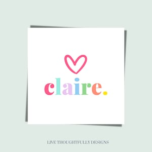 AFDRUKBAAR veelkleurig cadeaukaartje, aangepaste cadeaukaartjes, cadeaukaartjes voor kinderen, cadeaukaartje gastvrouw, cadeaukaartje, verjaardagscadeaukaartje, bijlagekaart