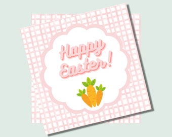 PRINTABLE Happy Easter Gift Tag - Easter Printable - Easter Party - Kids Easter Activity - DIGITAL DOWNLOAD