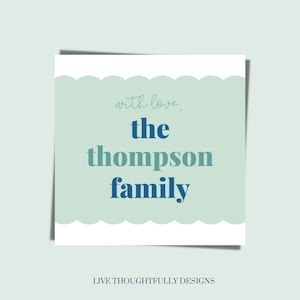 PRINTABLE Multicolored Gift Tag, Custom Gift Tags, Family Gift Tags, Hostess Gift Tag, To From Tag, Birthday Gift Tag, Baby Shower