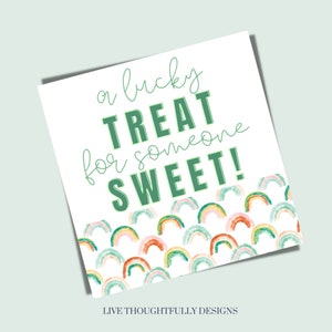 PRINTABLE St Patricks Day Gift Tag - Saint Patricks Day Printable - Rainbow Party - Kids St Patricks Activity - DIGITAL DOWNLOAD