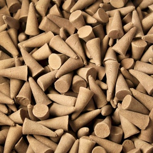 100 Unscented incense cones. Bag of 100.
