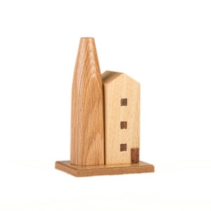 Handmade Wooden Incense Burner: Cornish Tin Mine Design