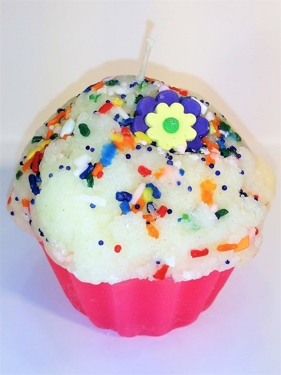 Giant Birthday Cupcake Candle Etsy