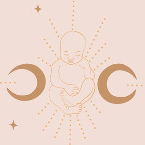 DIGITAL: Crescent Moon Baby