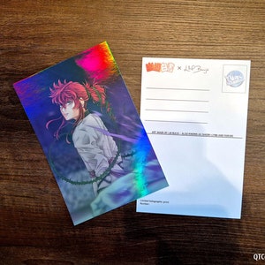 YYH Rose Whip - Anime & Manga Art Illustration Holographic Postcard print