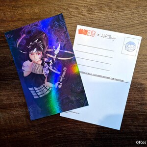 YYH Dragon of the Darkness Flame - Anime & Manga Art Illustration Holographic Postcard print