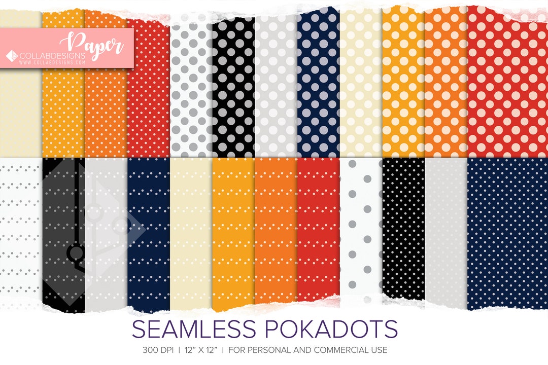 Pokadots Paper Dots Printable Pattern Dots Planner Digital Dot Planner ...