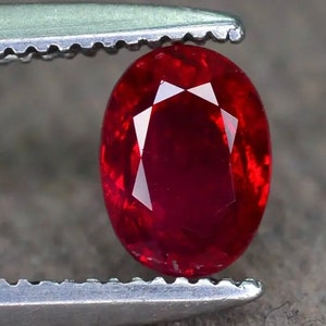 AAA Grade Natural Dark Red Blood Ruby 0.70 Afghanistan K
