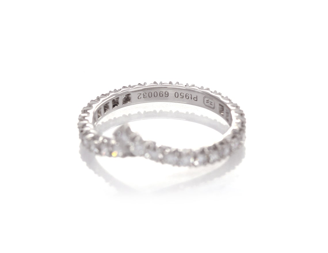HARRY WINSTON Platinum Diamond Ribbon Wedding Band 0.75.CT. Etsy