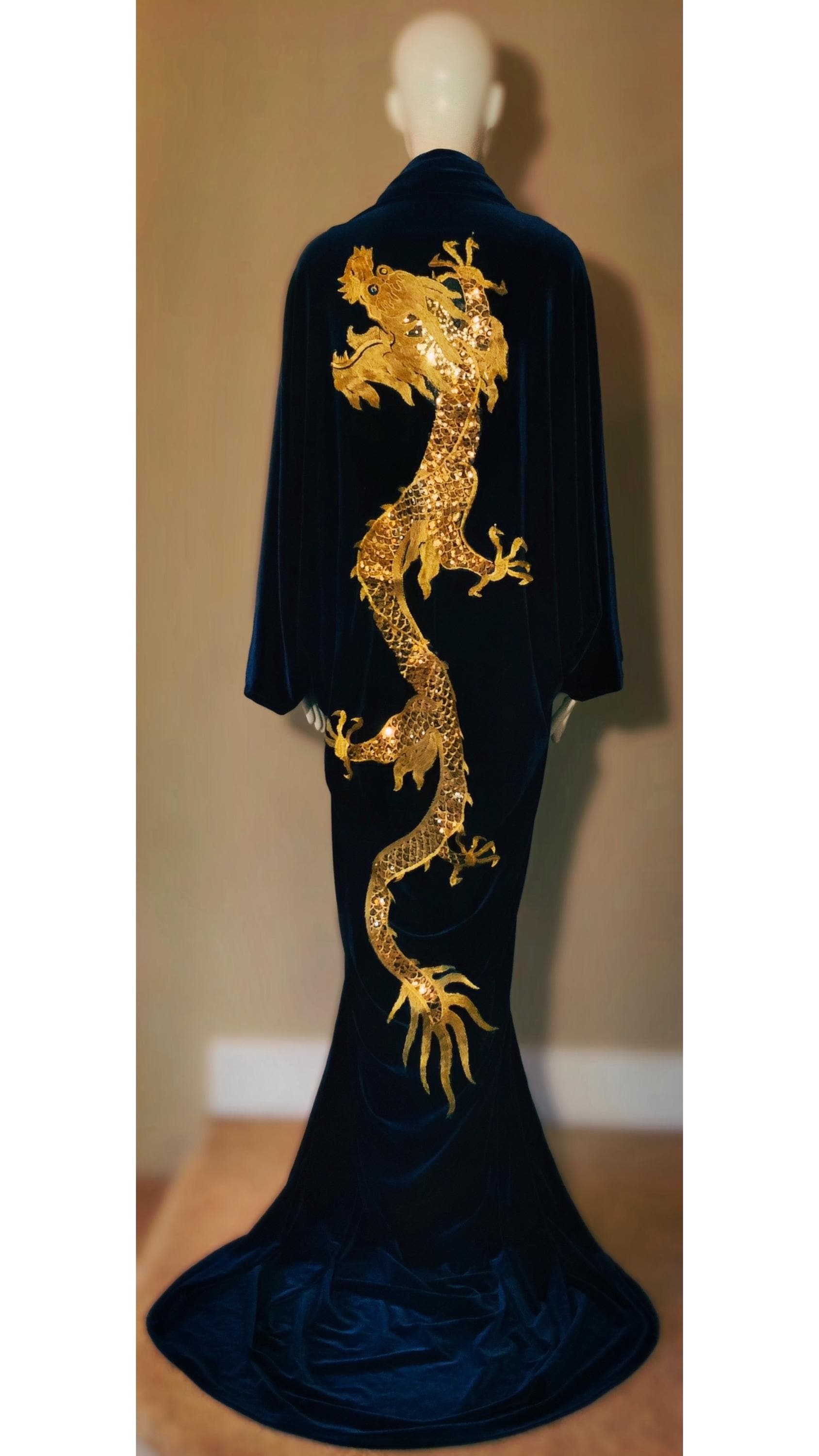 silk dragon dressing gown Amazon.com: FAMINT Dragon Robe Traditional Sleepwear, Men's Gown Home  Clothing, Kimono Robe Bathrobe,Silk Robe for Men,Gown Home  Clothing(A,Medium) : Clothing, Shoes & Jewelry