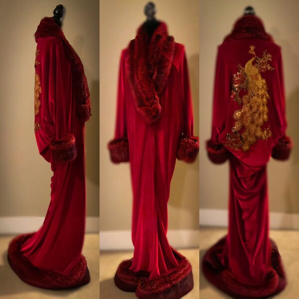 Silk Velvet Robe Etsy