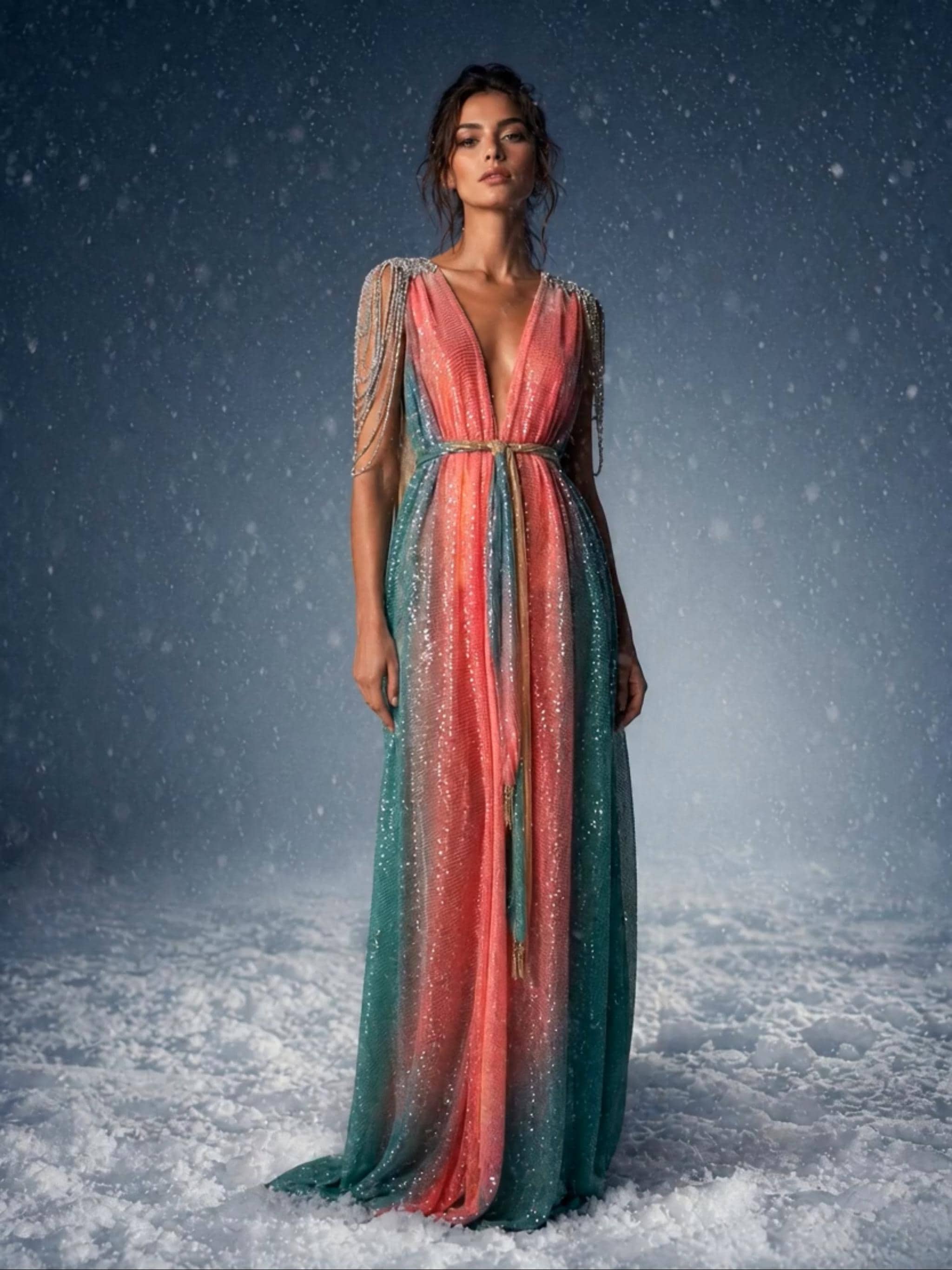 Rainbow Evening Gown Women Formal - Etsy