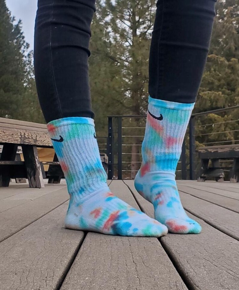 Custom Tie Dye Nike Socks Etsy