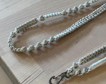 Macrame handphone holder | Wristlet key holder | Handmade for Everyday Adventures | elegant sage green color