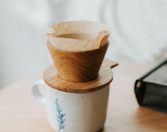 Wooden Coffee Dripper with Holder