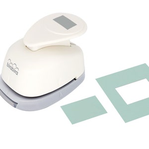 Bira Craft 7/8 x 1/2 po. Perforatrice rectangulaire à levier pour travaux manuels sur papier et scrapbooking