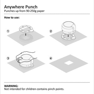 Bira Craft 2 x 2 Bracket Magnetic Punch, Anywhere Punch, Everywhere Punch, Window Punch, Frame Punch, for Paper Crafting Scrapbooking image 5