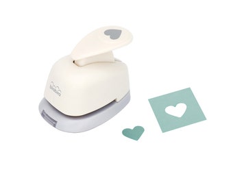 Bira Craft 3/8 inch Heart Shape Lever Action Craft Punch for Paper Crafting Scrapbooking
