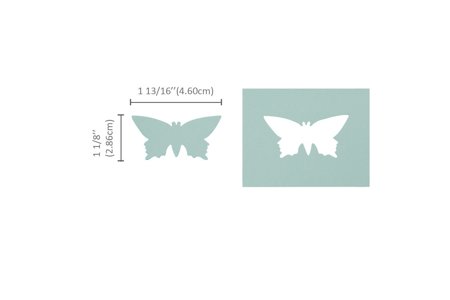 Bira Craft 3/8 Inch Butterfly Shape Paper Punch - Lever Action Craft Tool For Scrapbooking