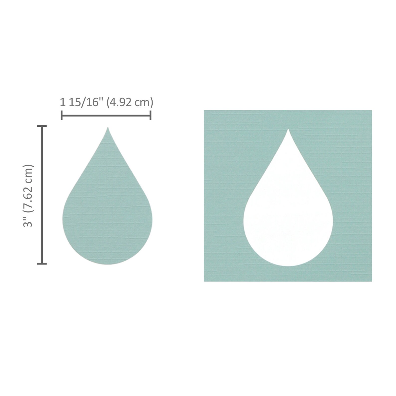 Bira Craft 3 Inch Tear Drop Droplets Lever Action Craft Punch for Paper ...
