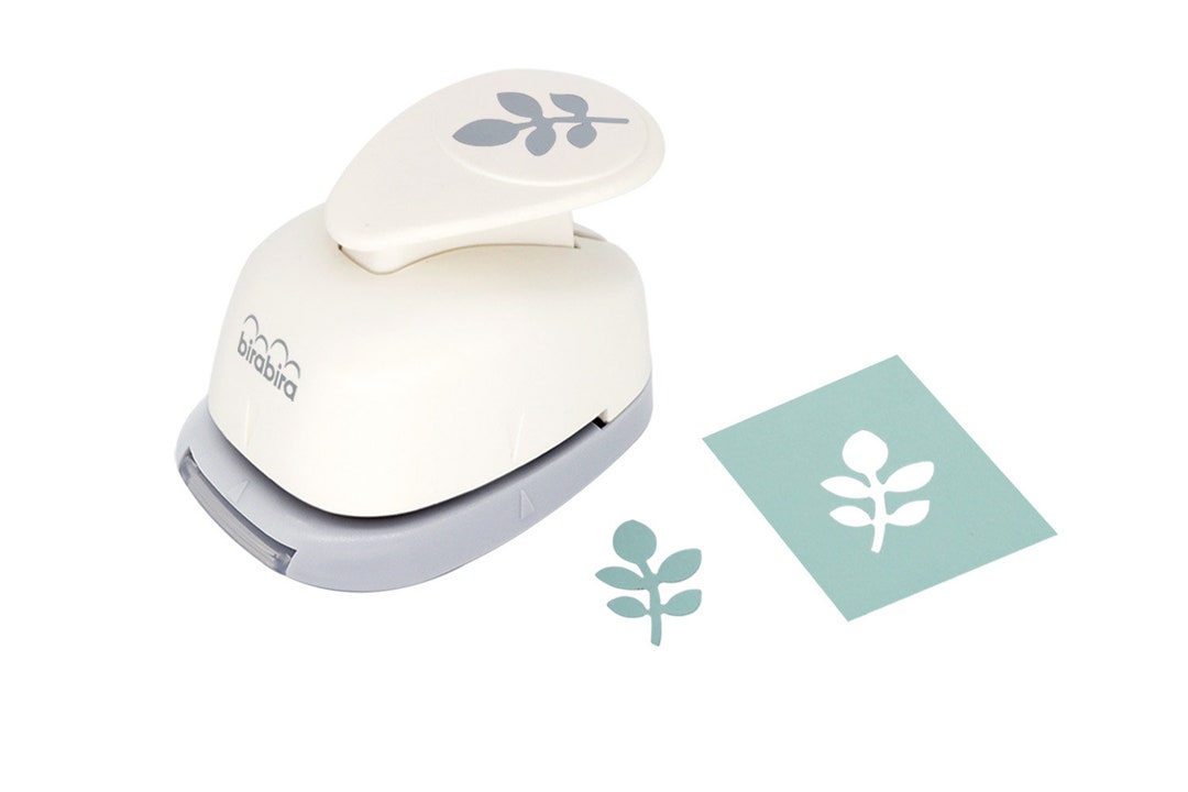 Bira Craft 1 Inch Leaf Shape Lever Action Craft Punch for Paper