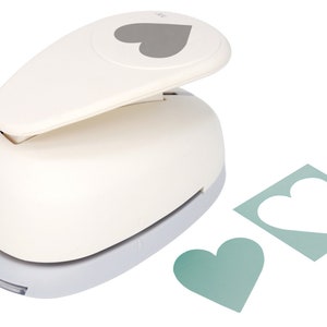 Bira Craft 3,5 pouces coeur 7 leviers de commande, poinçon de la Saint-Valentin pour la création de papier Scrapbooking