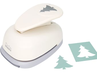 Bira Craft 3 inch Fir Tree, Christmas Tree, Christmas Punch, Lever Action Craft Punch for Paper Crafting Scrapbooking