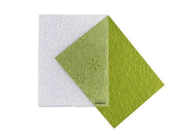 Bira Craft 4.25" X 5.75" Snowflake Embossing Folder, Christmas Embossing Folder