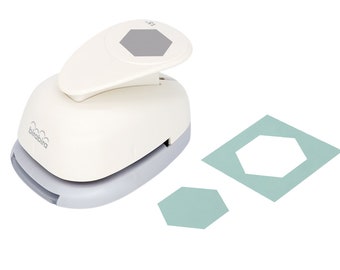 Perforadora hexagonal de palanca Bira Craft de 3,8 cm (1,5 pulgadas) para manualidades con papel y scrapbooking