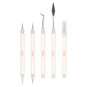 Bira Craft 5-teiliges Handwerkzeugset, Spachtel Haken Piercing Werkzeug Embossing Stylus