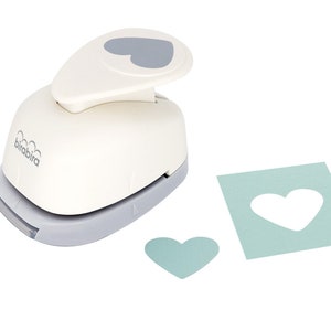 Bira Craft 1 inch Heart Shape Lever Action Craft Punch, Valentine e&#39;s Day Punch, for Paper Crafting Scrapbooking