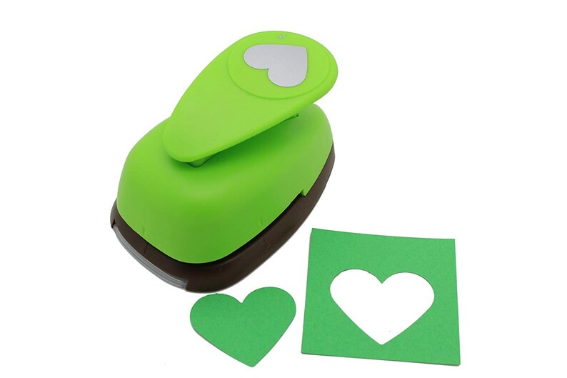 Bira 2 inch Heart Lever Action Craft Punch for Paper Crafting Scrapbooking