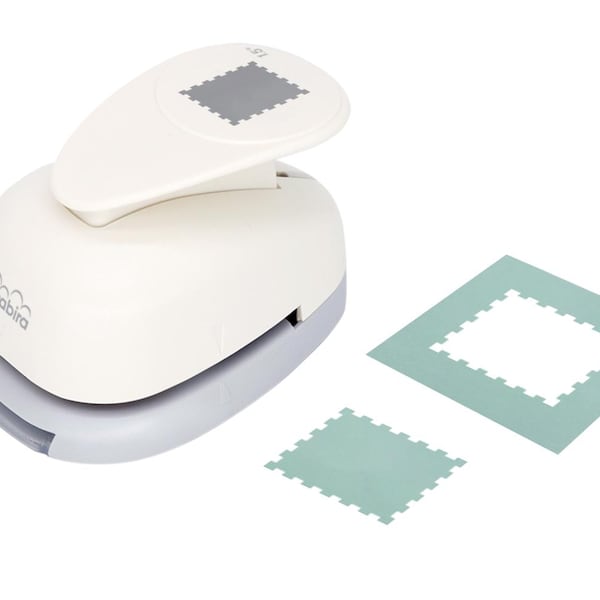 Bira Post Stamp Punch, 15/16" x 1 1/8", Lever Action Craft Punch for Paper Crafting Scrapbooking