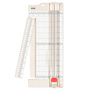 Bira Craft Paper Trimmer and Scorer with Swing-Out Arm, 12&quot; x 4.5&quot; Base, Craft Trimmer, Trim and Score Board, for Coupons, Craft Paper Photo