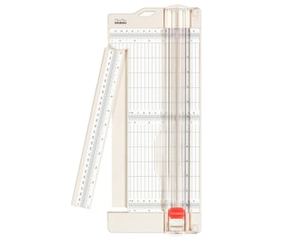 Bira Craft Paper Trimmer and Scorer with Swing-Out Arm, 12" x 4.5" Base, Craft Trimmer, Trim and Score Board, for Coupons, Craft Paper Photo
