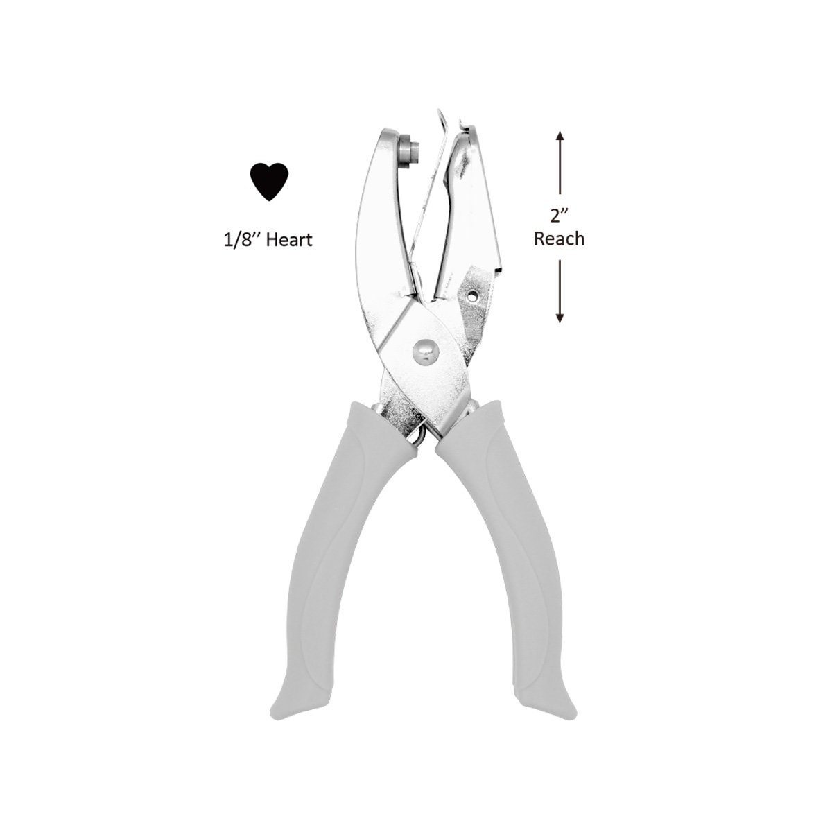 McGill Jumbo Art Punch- Heart 1, Paper Cutter 4 Hearts Shapes