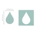 Bira Tear Drop Punch, Droplets Shape, 3/8 Lever Action Craft Punch for Paper Crafting Scrapbooking